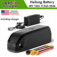 48V 13Ah 17.5Ah 20AH EBike Battery Hailong Electric Bicycle Lithium Battery with 2A Charger for Bafang 750W 1000W 1500W Motor