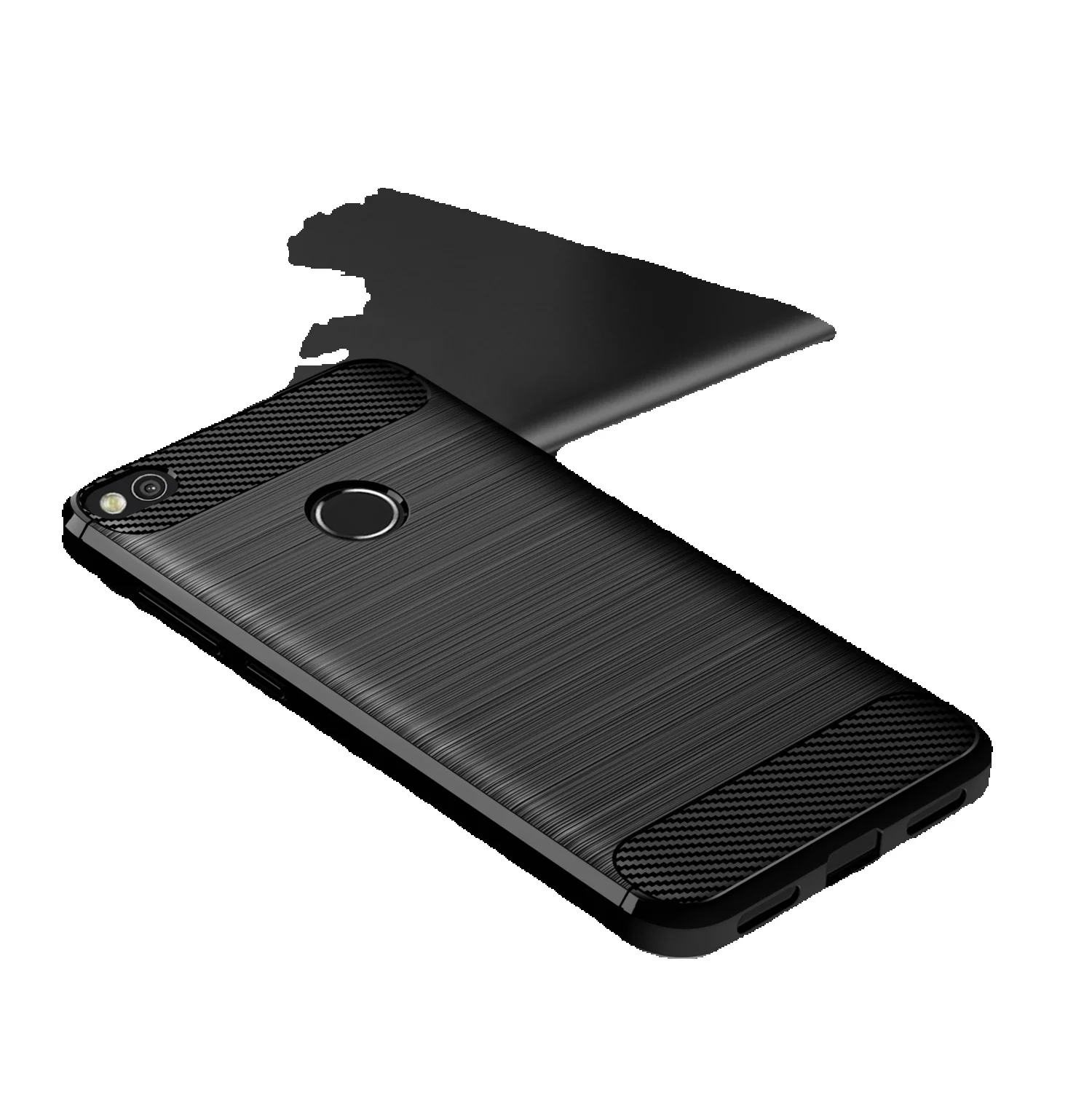 Ultra Thin For Huawei P8 GR3 Shockproof Carbon Fiber Phone Cover For P9 Lite 2017 Frosted Silicone Case