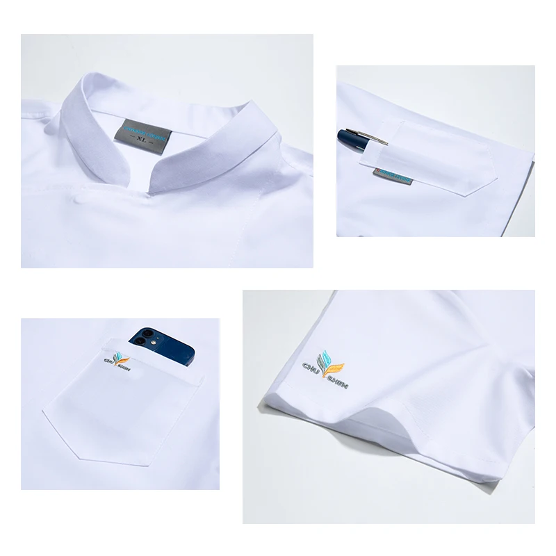 Одежда для кейтеринга, пальто для официанта, кухонная форма для обслуживания еды, рабочая одежда для приготовления пищи, куртка для шеф-повара, высококлассные Рабочие Комбинезоны для отелей