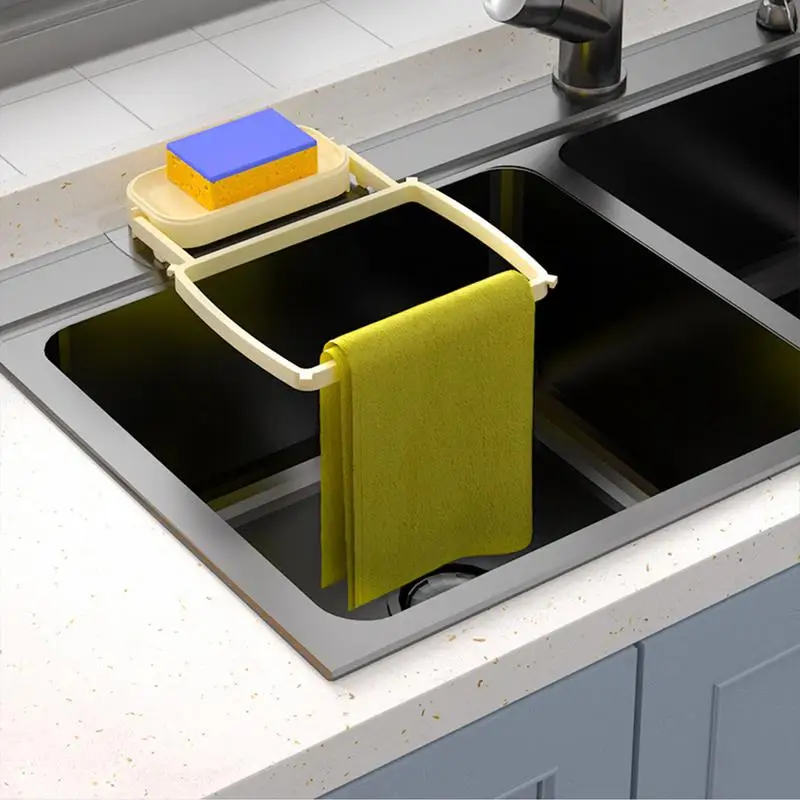 

Kitchen Drain Basket Kitchen Sink Filter Rack Space-Saving Foldable Versatile Strainer Drain Rack For Food Waste