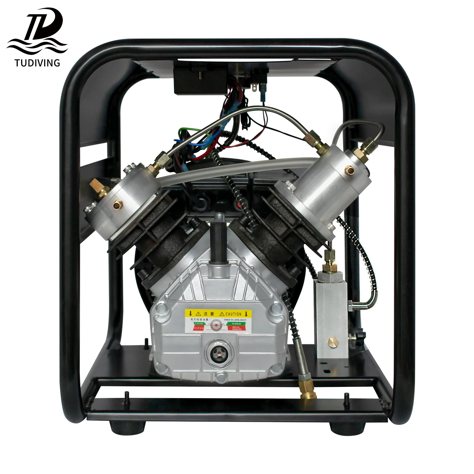 

Wholesale Portable Auto Stop 4500psi/300bar Snorkeling Paintball Scuba Diving Double Cylinder PCP Air Compressor