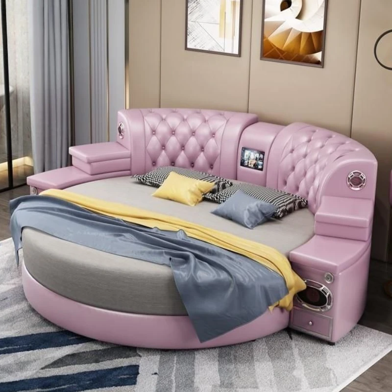 

Aesthetic Aesthetic Beds Double Frame Lounge French Bed Princess Smart Bedroom Muebles Para Dormitorio House Accessories