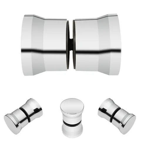 Handtag/Dörrknopp Badrumsdörrhandtag Krom Plasthandtag Silver Vinskåpshandtag Duschglasdörrhandtag 8 best sales handdörr - №8