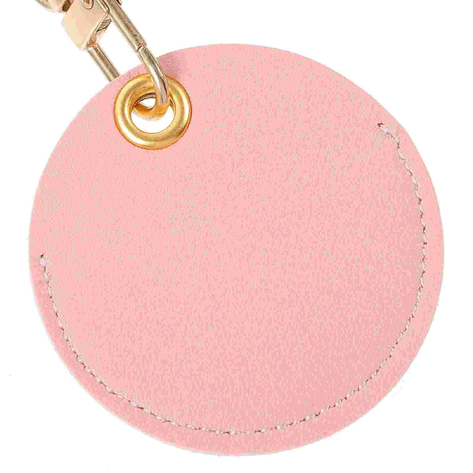 2 Pcs Access Card Holder Key Fob with Keychain RFID Cover Bracket Pouch Tag Storage Pu Pendent Covers