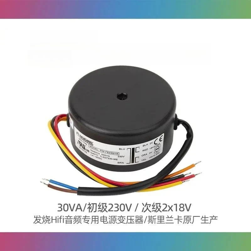 30VA Toroidal Transformer 18V Double Secondary 30W Power Supply Sealed Ring Core Audio Amplifier DIY Electronics Component