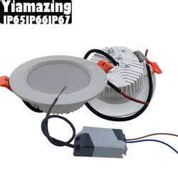 220V 110V 12V 24V With Transformer IP67 Outdoor Waterproof LED Downlight IP65 IP66 7W 9W 12W 15W 18W 24W Ceiling Lamp Spot Light