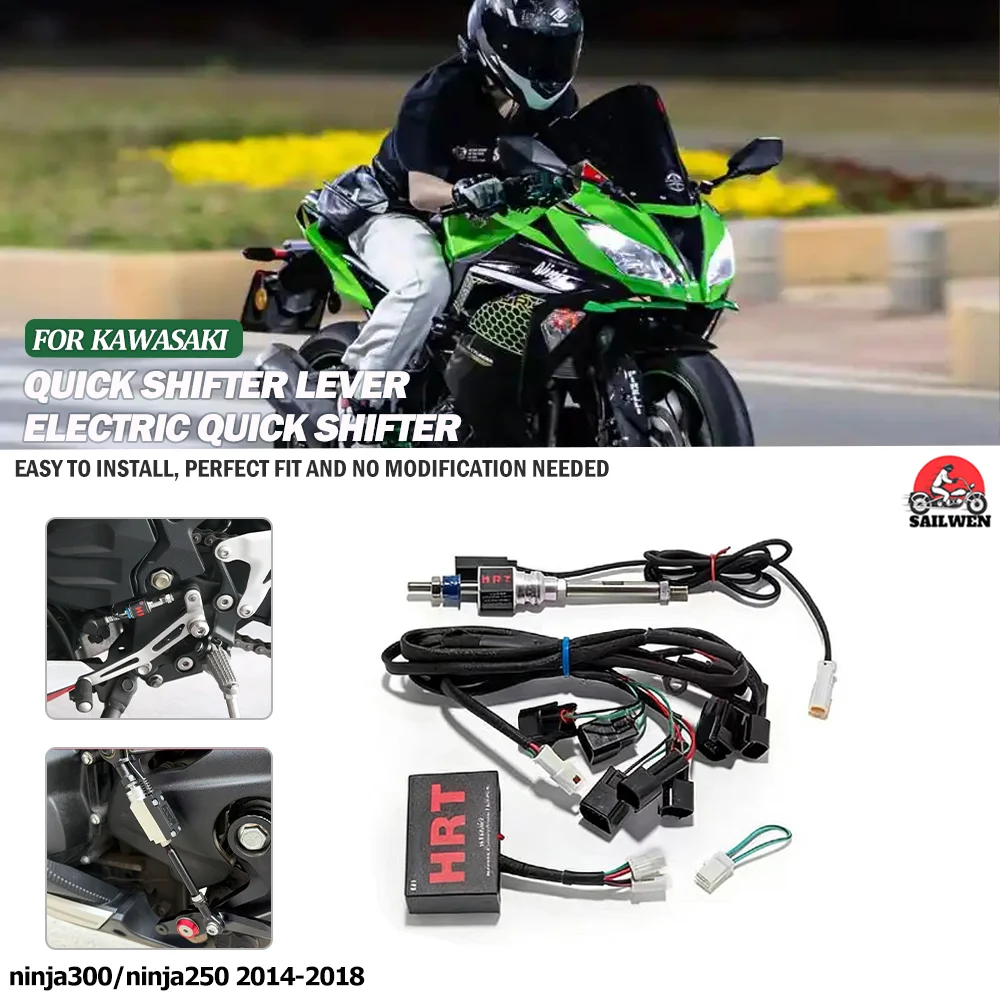 

Fit For Kawasaki ninja300/ninja250 2014-2018 Motorcycle one-way/two-way quick shift lever gear shifter quick transmission