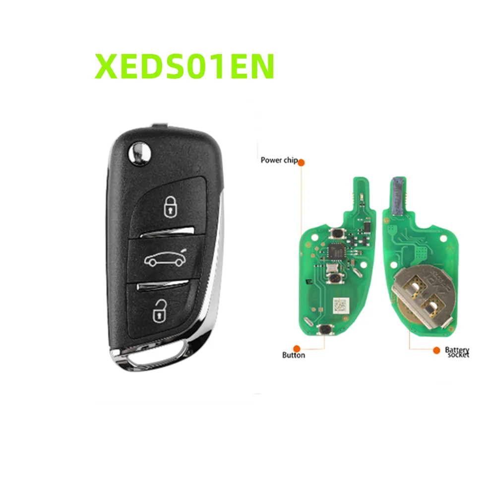 

2PCS/lot Xhorse XEDS01EN VVDI2 Wire/Wireless Universal Super Remotes Key 3 Buttons XK/XN/ For VVDI MINI Key Tool