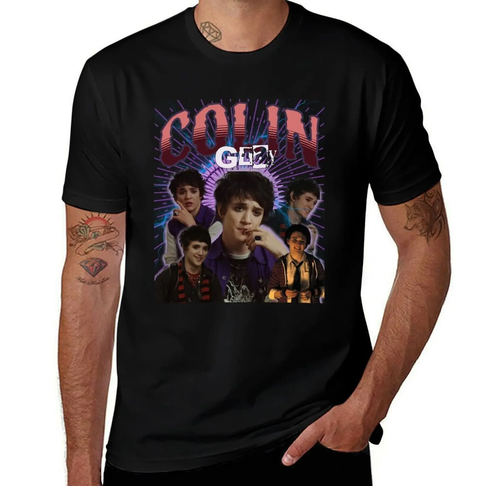 Colin Gray Retro Tee. T-Shirt Big and Tall Basic Tee Shirt