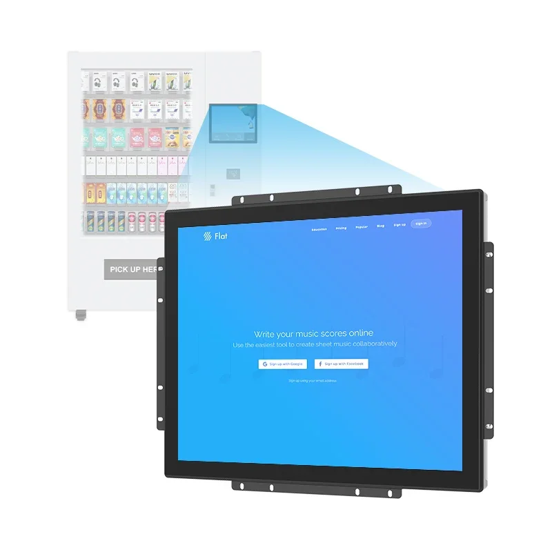 2026 High Brightness All In One Computers 19 Inch Touchscreen Android RK3566