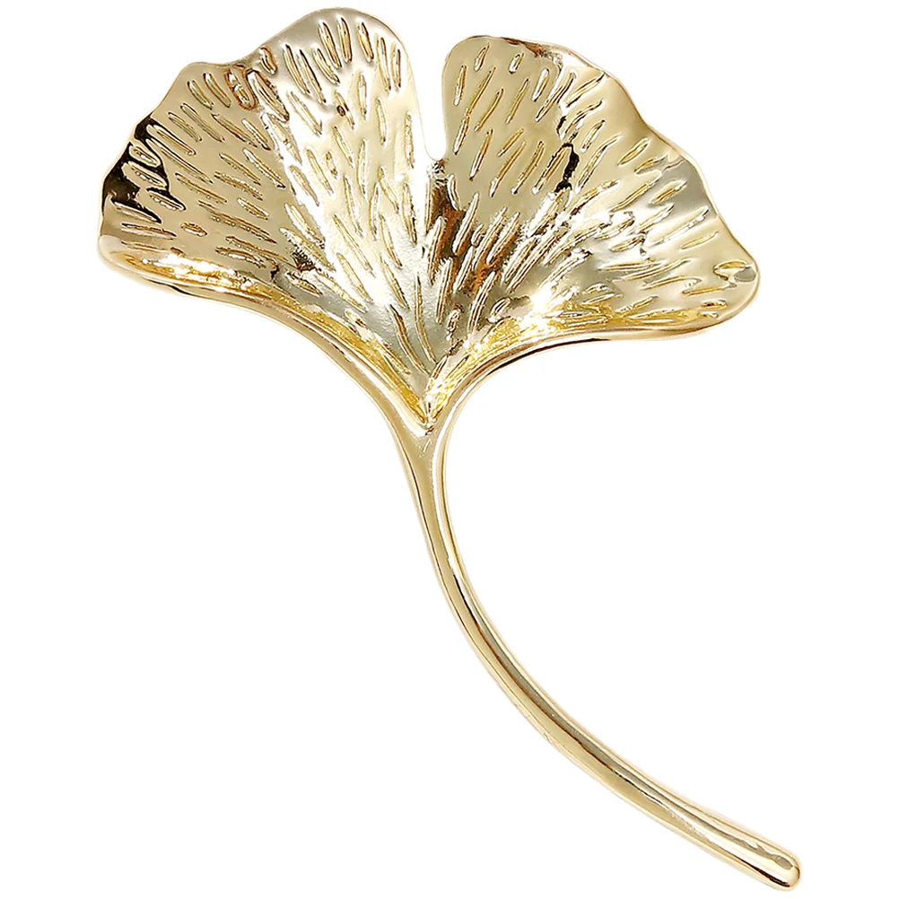 

Decoration Ginkgo Brooch Brooches Jewelry for Women Alloy Biloba Lapel Pin Golden Ornaments Breastpin Women's