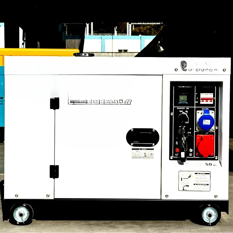 

Sound insulation silent diesel generator 220v/380v 60hz 3-phase generator spare 10kw