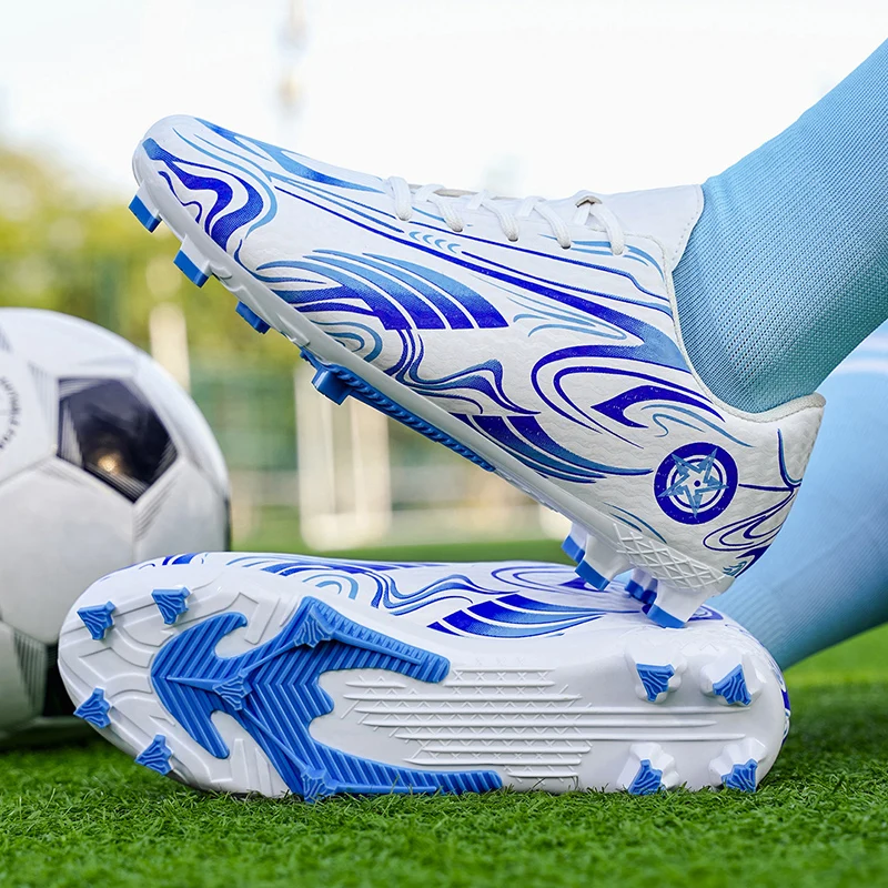 

Футбольные бутсы с длинными шипами для мужчин и женщин, кроссовки для футзала, уличные нескользящие мужские футбольные бутсы, низкие футбольные бутсы, спортивная обувь