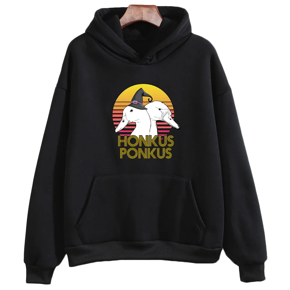 

Honkus Ponkus Goose Graphic Hoodie Prevalent Autumn Casual Sweatshirts Women/men Long Sleeve Pullovers Brand Fleece Clothing