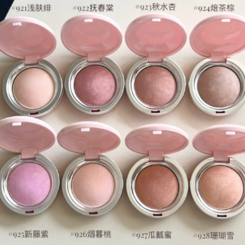 Soft Fog Baking Blusher Fowder Cheek Shrink Expansion Color Naturally Smooth Brighten Highlight SPENNY Large Capacity