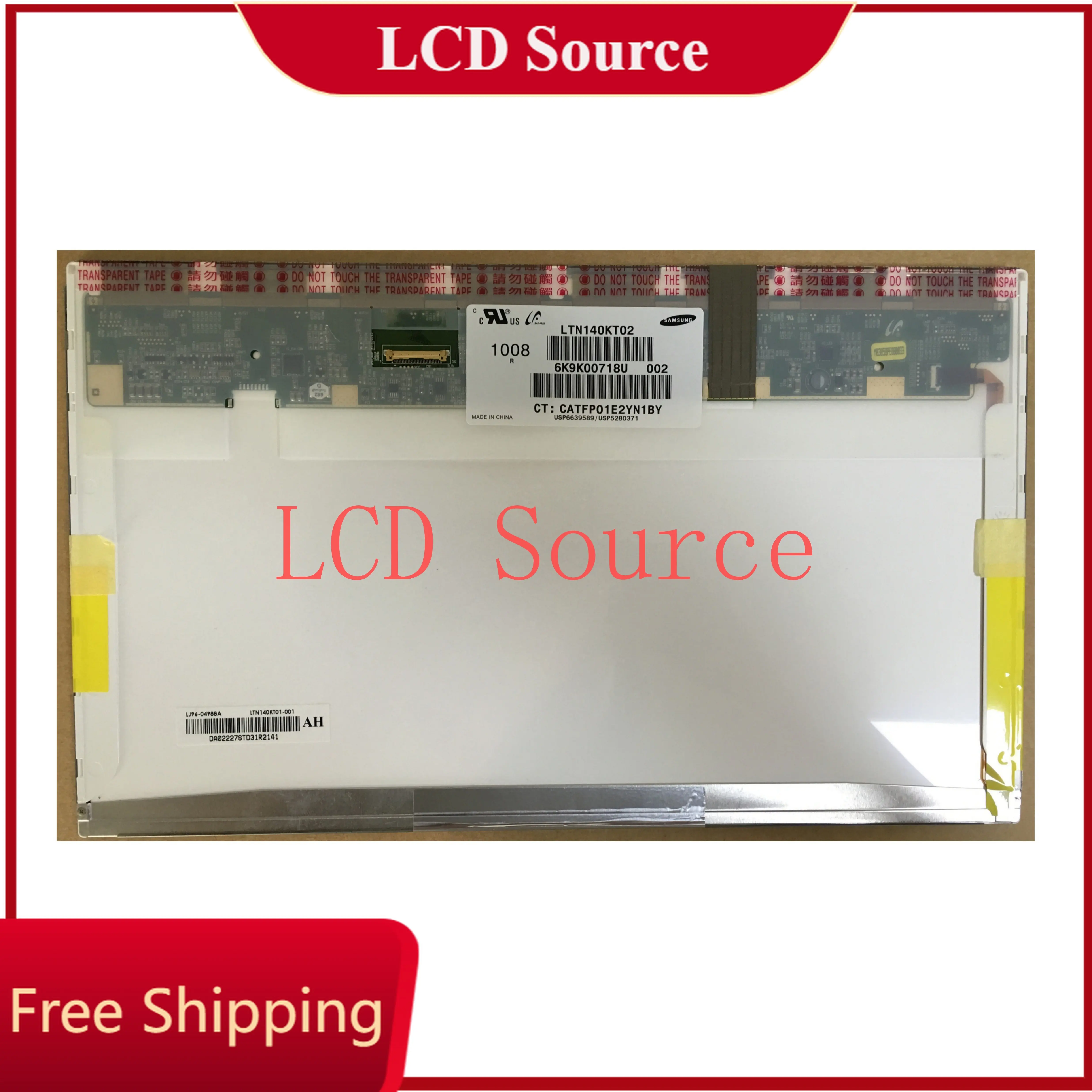 LTN140KT02 LP140WD1 TPD1 fit B140RW01 V.2 for HP elitebook 8440P 8440W 1600*900 30PIN EDP LED LCD Screen Panel