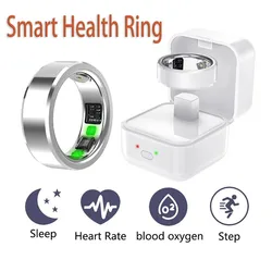 New Bluetooth Smart Ring Blood Oxygen Blood Pressure Finger Digital Ring Sleep Heart Rate Monitoring Waterproof for Android Ios