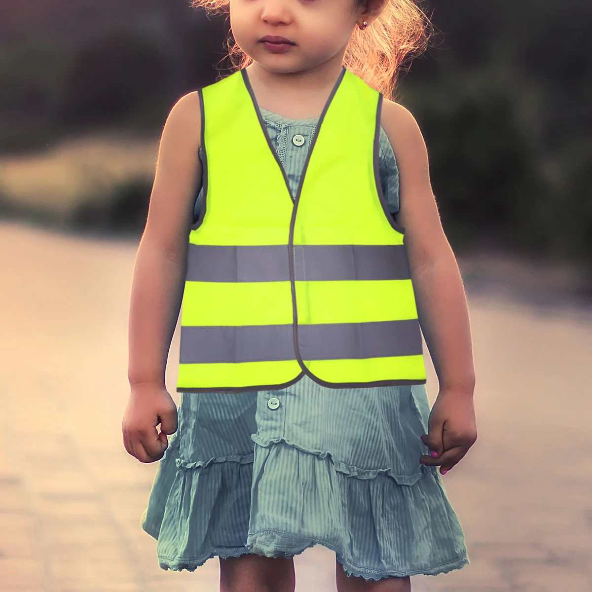 Reflective Vest Kids Driving Simulator Toy Tank Tops Child Safety Waistcoat Pupils