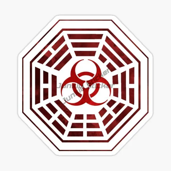 سامة سيارة التصميم الإبداعية تحذير خطر بولي كلوريد الفينيل مقاوم للماء جسم السيارة ملصق الفينيل مقاوم للماء ذاتية اللصق اكسسوارات السيارات #2