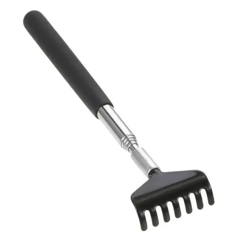 

Telescopic Back Scratcher Scratching Backscratcher Massager Metal Stainless Steel Tool with Carrying Bag Massage Tool