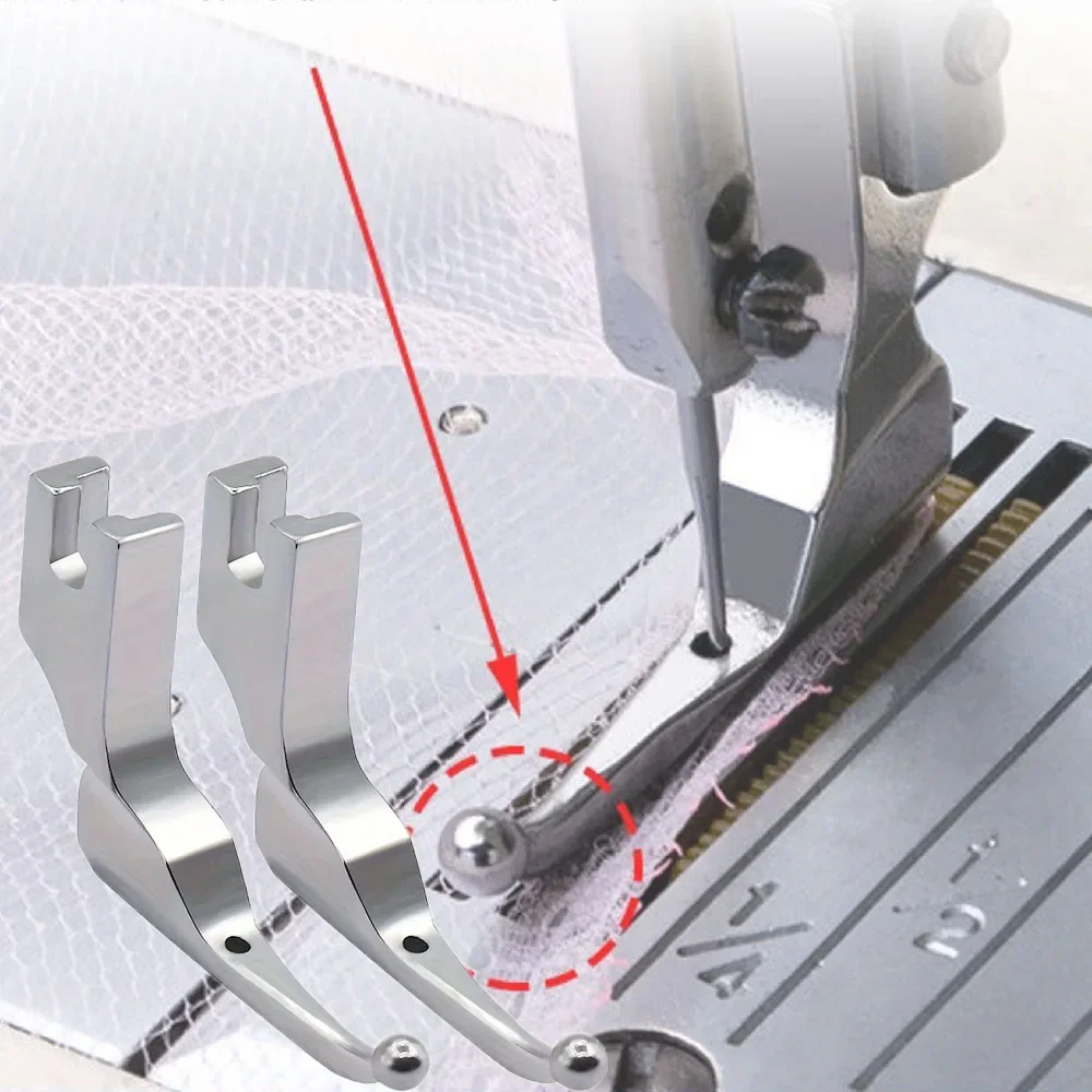 Pressfüße aus Stahl, industrielle flache Nähmaschine, klappbare Pressfüße, Nähmaschinenteile