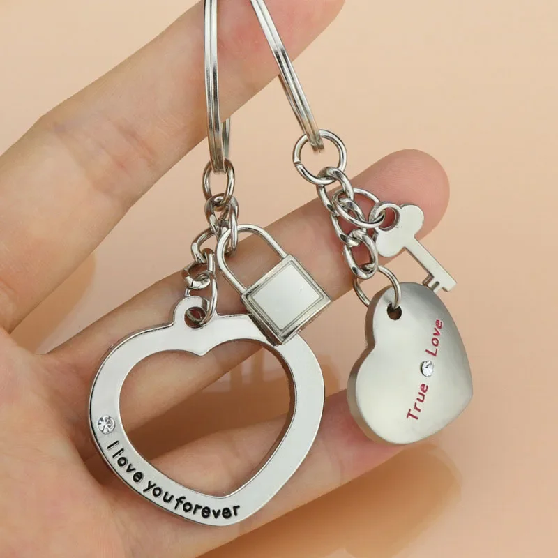 Love Couple Keychain Pendant Creative Valentine\'s Day Other Festivals Small Gift Keyrings Pendant