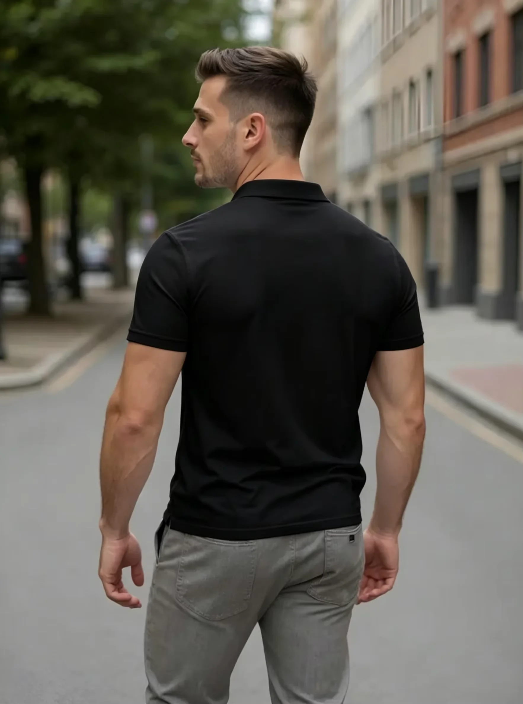 100% reine Baumwolle, hochwertiges Marken-Herren-Poloshirt mit kurzen Ärmeln, Sommer 2026, luxuriöses Mode-Golf-Top mit Pony-Stickerei, lässiges T-Shirt – Detail 6