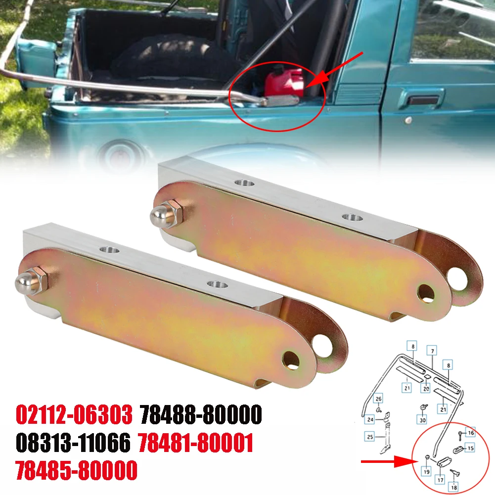 Aluminium Soft Top Rear Bow Hinge Hardware For Suzuki Samurai 86-95 SJ410 82-85