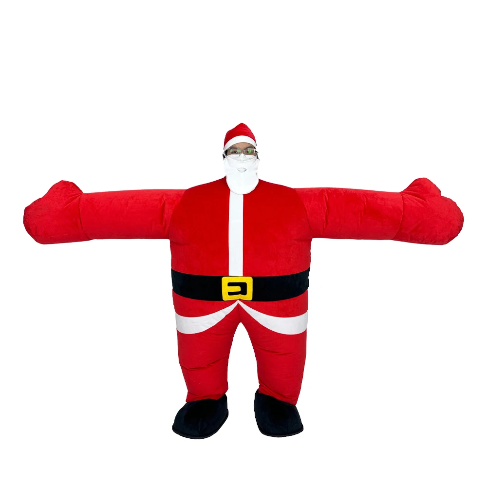 

Santa Claus Sumo Inflatable Mascot Costume Halloween Carnival Character Coaplay Fancy Adult Party Prop Costume