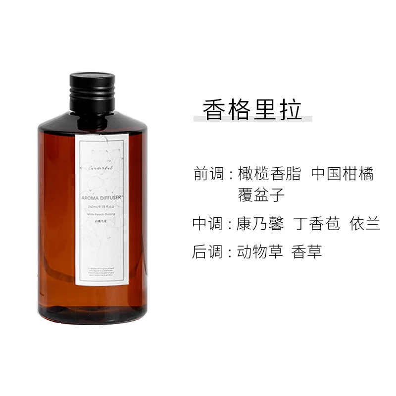 260ml Vloeibare Navulvloeistof voor Rietdiffuser, Huisgeur Essentiële Olie voor Slaapkamer, Woonkamer, Aroma Supplement