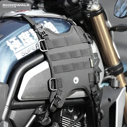 Rhinowalk Motorcycle Side Bag Base Fuel Tank Side Hanging System Motor Vest With MOLLE System Front Bag Mounting Base For BMW