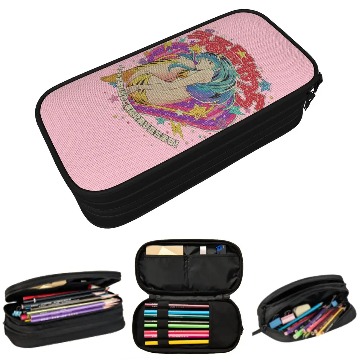 

Flying Lamu Anime Urusei Yatsura Pencil Case for Boys Girls Gifts Pen Box Pencil Bag Stationery Supplies Pen Holder Bag