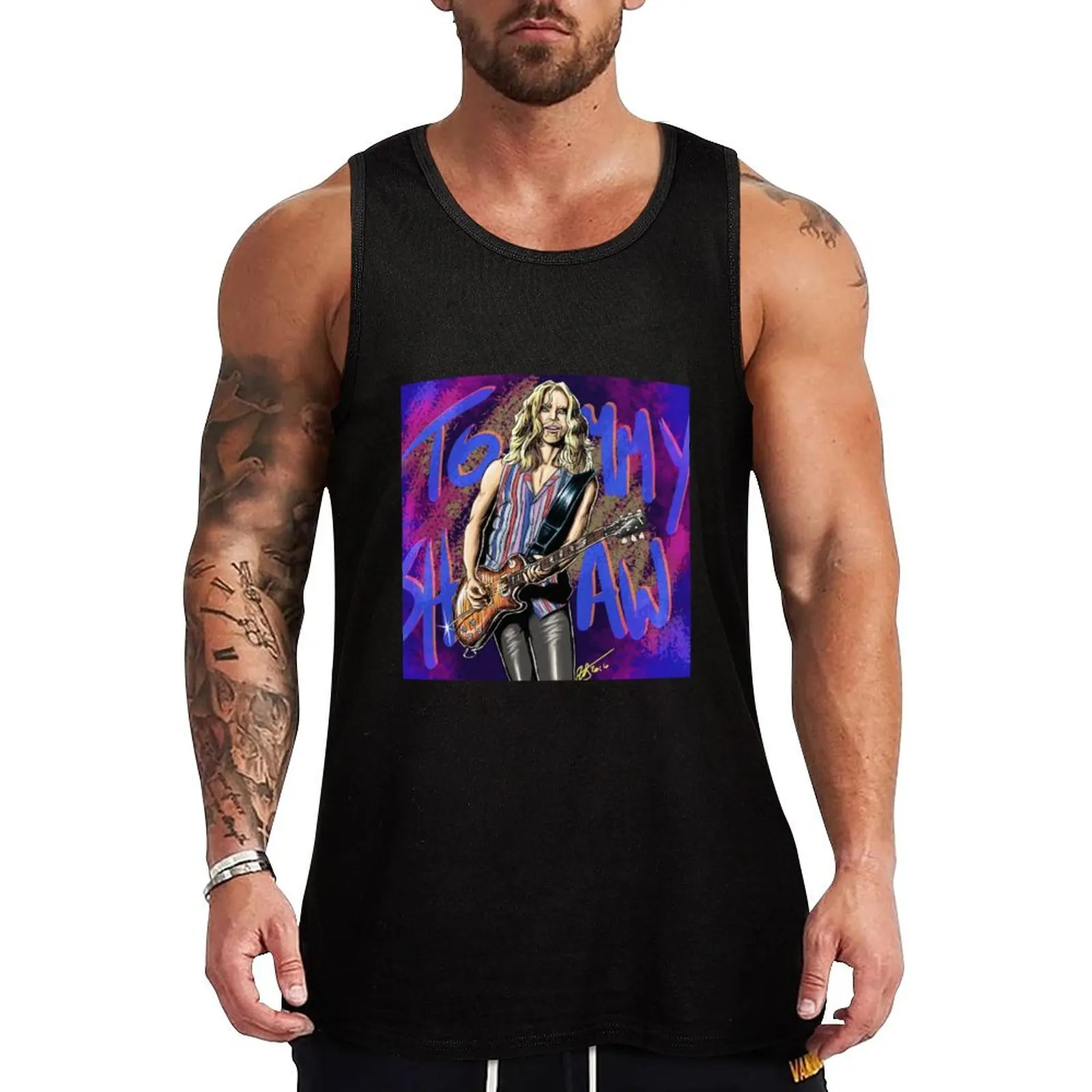 

Tommy Bleeping Shaw Tank Top sleeveless vests Sports clothing Men's sleeveless gym clothes man