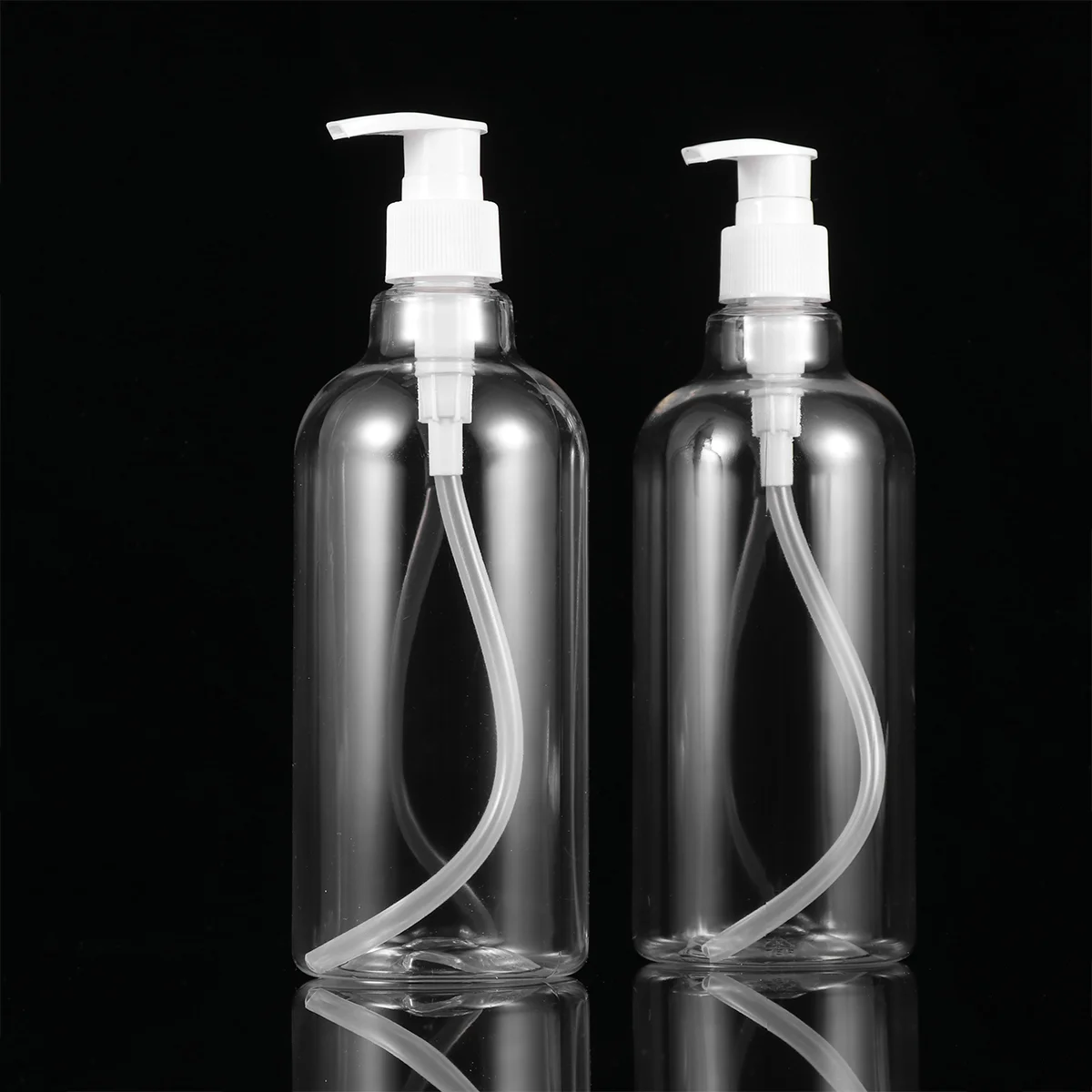 

4 PCS Square Travel Bottles Pump 500ml Refillable Shampoo Dispenser Eco Friendly Hand Soap Container Ideal for Body Care