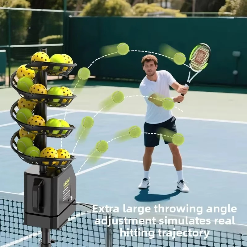 

Universal Toss & Self-Service Training Machine For Pickleball, Beach Balls & Tennis - Automatic Ball Server