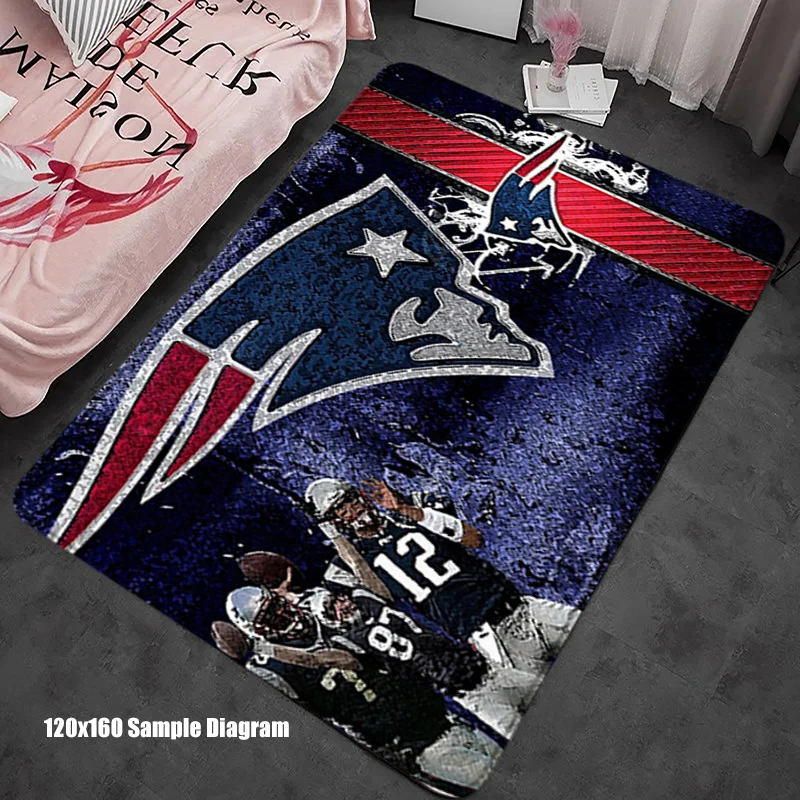 Balcony Carpet Entrance Doormat New England P-Patriots Living Room Rugs Foot Carpets Bathroom Floor Mats Non-slip Hallway Home