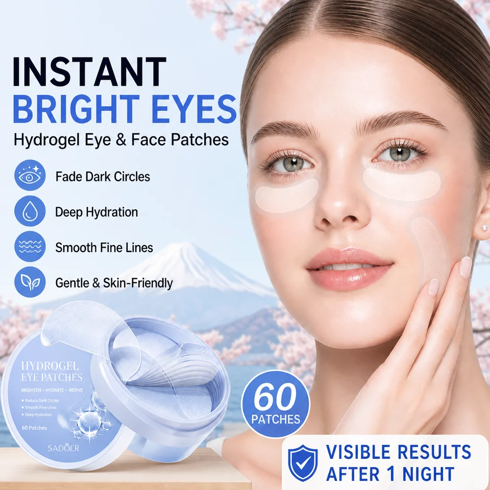 Hyaluronic Acid Microneedle Eye Patches for Hydration