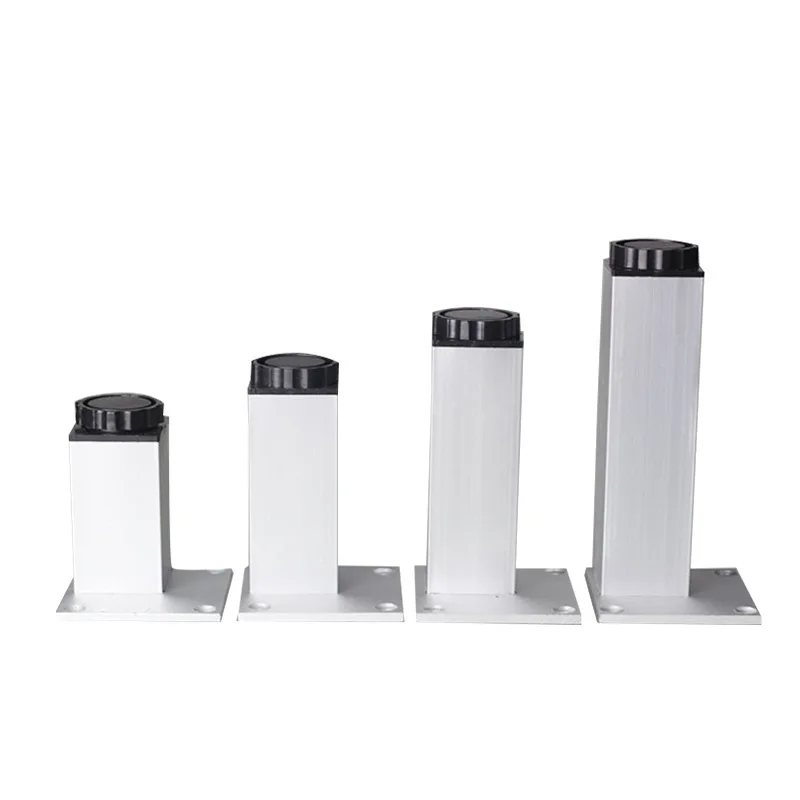 4Pcs /Set 6-40cm Aluminum Metal Furniture Legs Cabinet Feet Table Adjustable Base Triangle Screws for Table Sofa Bed Cabinet