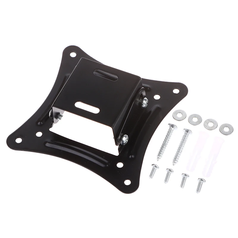 Bild 5: 1 Satz 14-27 Zoll TV-Halterungen LCD-LED-Monitor Wandhalterung Feste Flachbildschirm-TV-Rahmenunterstützung 15 Grad Neigungswinkel mit Schraube