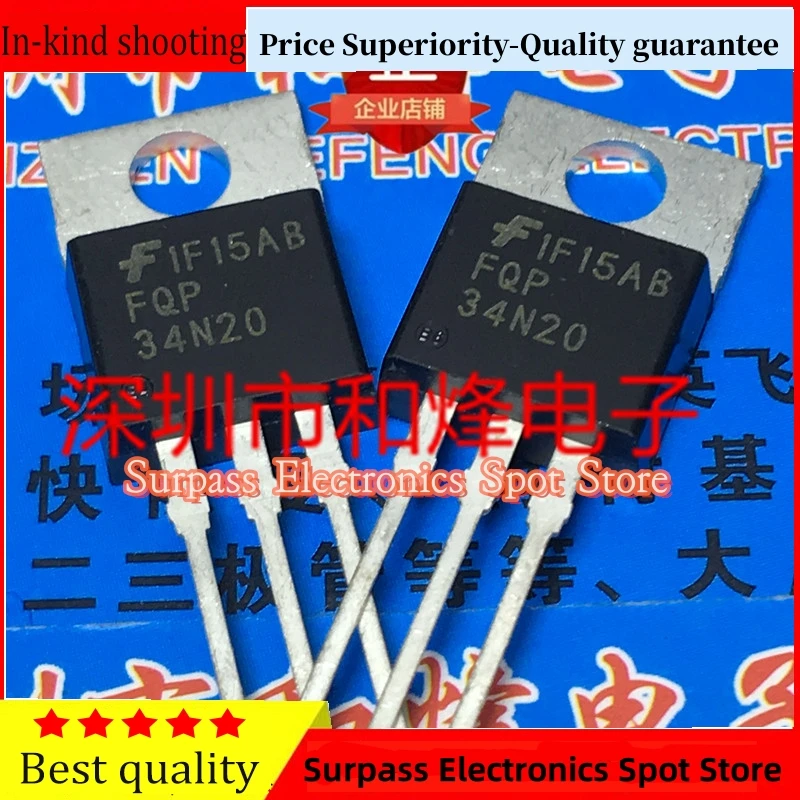 5 PIÈCES-10 PIÈCES FQP34N20 TO-220 200V 30A Nouveau Et En Stock