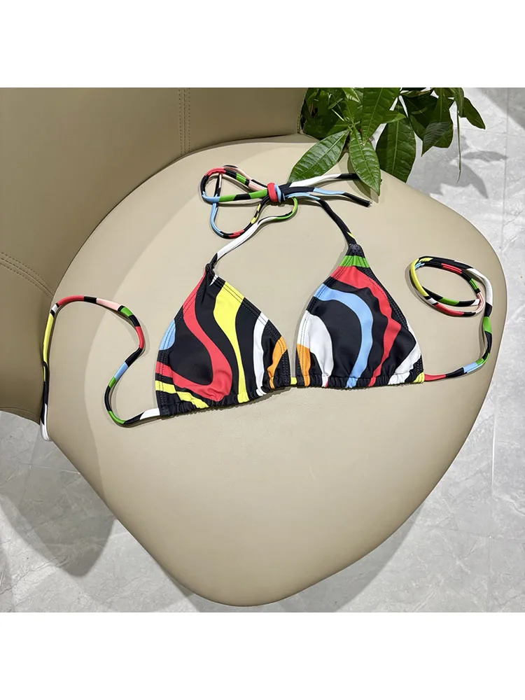 New Fashion Designer Geometric Printed 2 Pieces Bikini Swimwear Women's 2026 – Buy with Discount from AliExpress