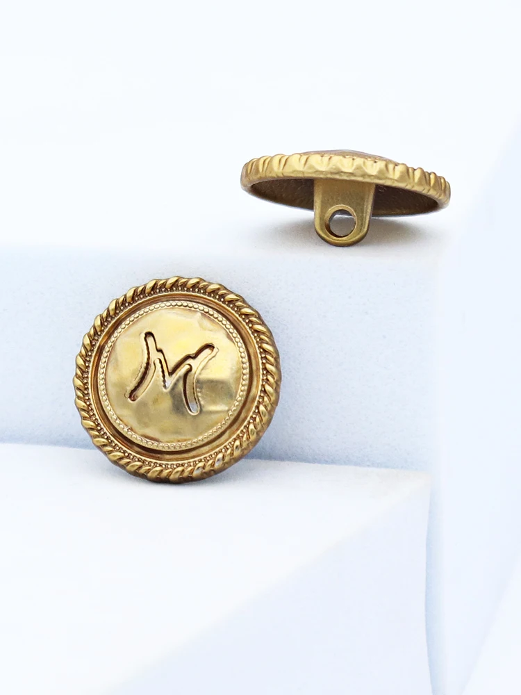 

Модные высококачественные пуговицы-буквы ручной работы для твидовых костюмов, декоративные пуговицы-кнопки для пиджаков и свитеров