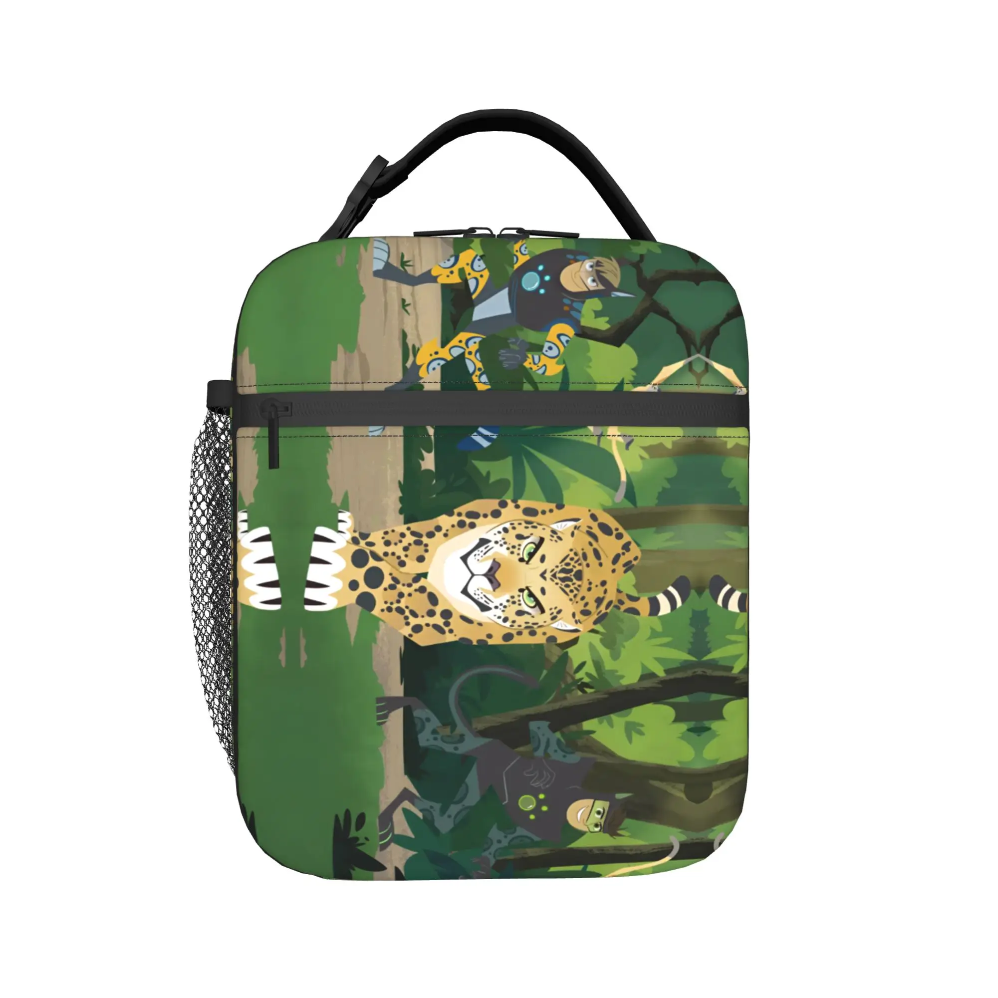 

Custom Wilds Anime Kratts Lunch Bag Men Women Warm Cooler Insulated Lunch Boxes for Student School