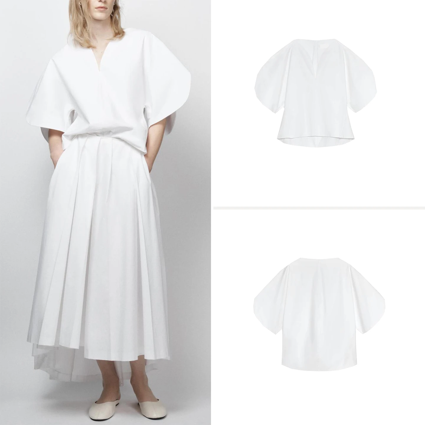 Summer Line Clothing Brand - Camisa Blanca Holgada a la Moda