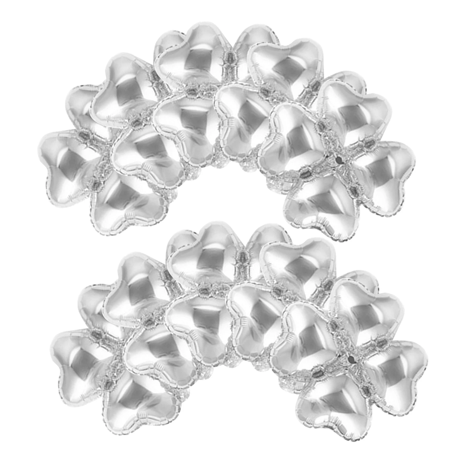 

50 Pcs Heart Shaped Balloon Balloons Happy Birthday Shamrock Charming Party Foil Miss
