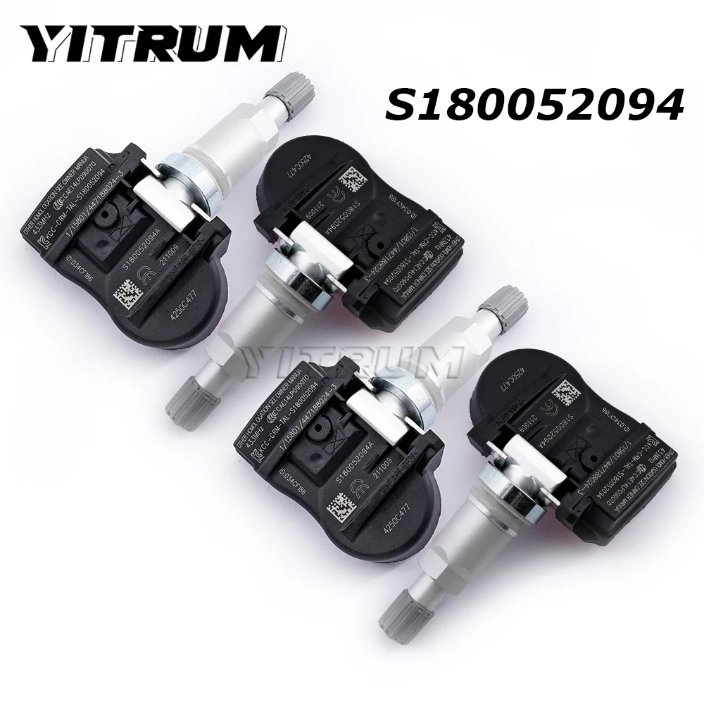 YITRUM S180052094 For Mitsubishi Spacestar Colt C-Suv B-Suv Fiat 500X Peugeot 4008 TPMS Tire Pressure Control 4250C477 433MHz