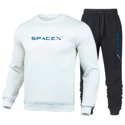 Conjunto de ropa deportiva y pantalones para hombre, Jersey Unisex de lana, suéteres, pantalones, trajes SpaceX Expedition, ELON MUSK, chándales de ciencia espacial