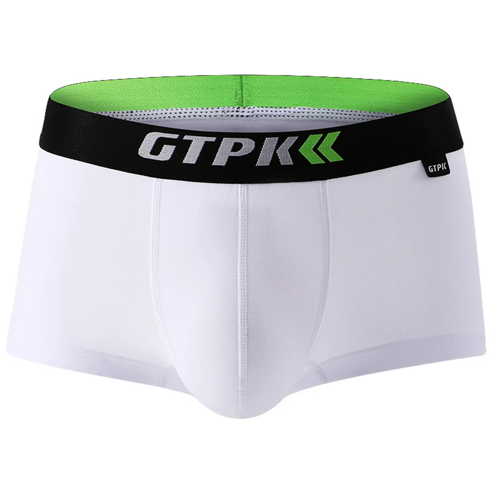 

Mens Cotton Boxer Briefs Mid-rise Underwear Trunks Shorts Pouch Underpants Peni Bulge Pouch Underwear U Convex Pouch Boxershorts