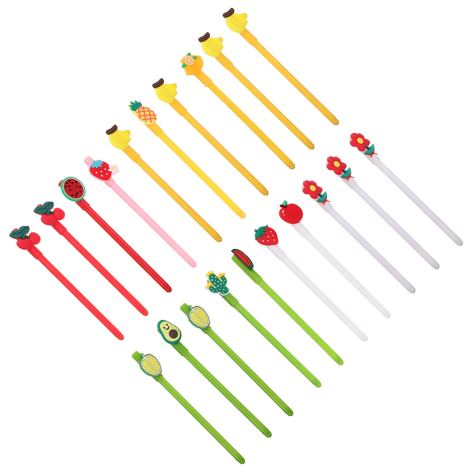 

20Pcs Gel Ink Pens Cartoon Design Super Smooth Writing Experience Comfortable Light Weight for Kids Students Teachers Signature