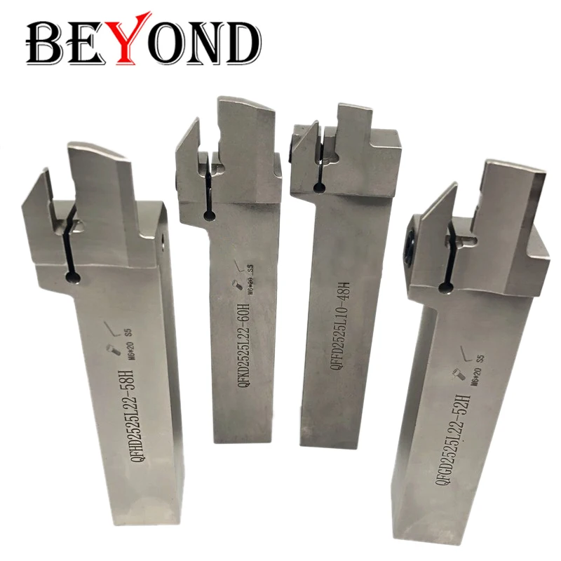 BEYOND 1pcs QFKD2525L22 QFFD2525L17 QFGD2525L22 QFHD2525L22 End Grooving Tool Holder QFKD QFFD QFGD QFHD 2525 CNC QFFD2525 Shank